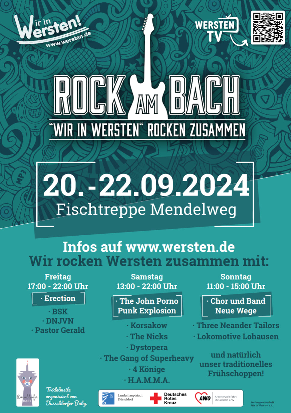 Mehr über den Artikel erfahren Rock am Bach in Wersten 2024